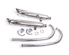Auspuffsatz Auspuff Verchromt