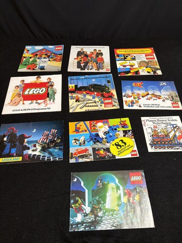 10x lego kataloge 70er 80er - kataloge,