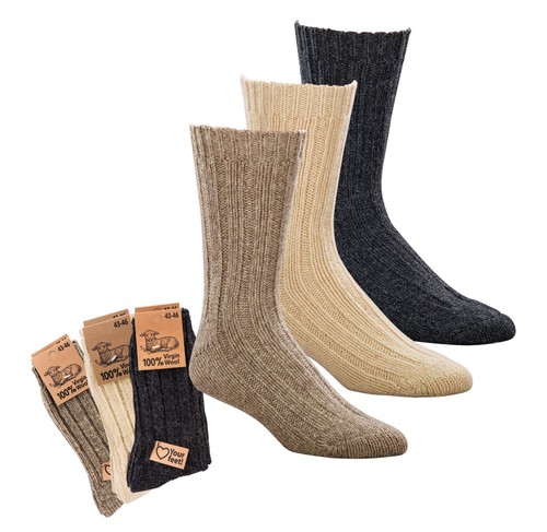 Paar warme wollsocken - paar, 100%