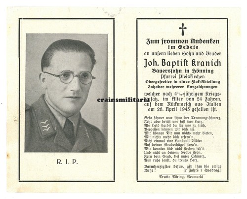 Orig sterbebild luftwaffe - sterbebild,