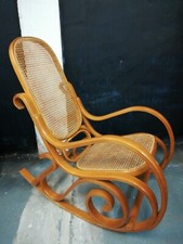 Schaukelstuhl Wiener Geflecht Midcentury True Vintage Shappy Chic Avantgarde 