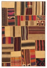 Kelim Patchwork 180x121 cm Handgewebter Perserteppich - Orient, Kelim, Teppich