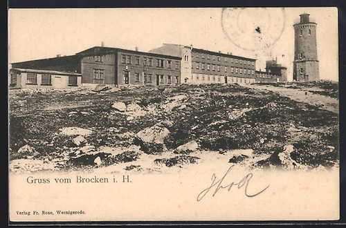 Ansichtskarte brocken - ansichtskarte,
