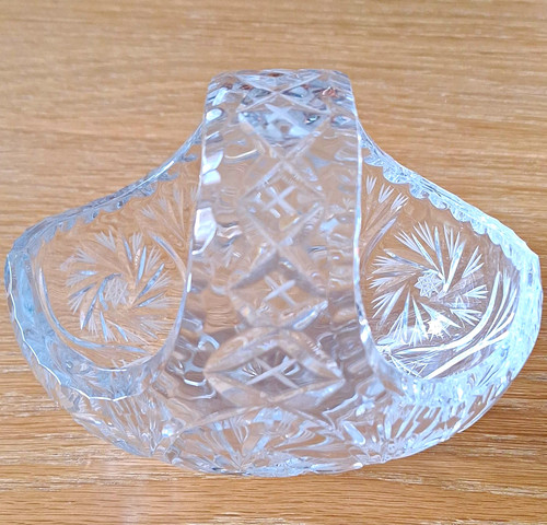 Ovale glasschale geschliffen - ovale,