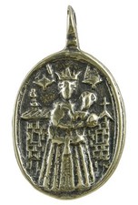 MEDIEVAL MADONNA AND CHILD (O