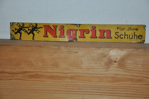Altes blechschild nigrin - blechschild, nigrin,für