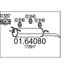 MTS Endtopf Neu für Citroen