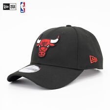 New Era Cap 9Forty NBA Chicago Bulls Team Mütze Logo Kappe Schwarz Verstellbar