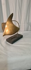 Messing Skulptur Rochen Statue