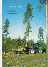 Kronos Forstkräne Rückewagen, Prospekt, Traktor