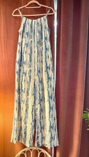 Damen Jumpsuit Batik Blau