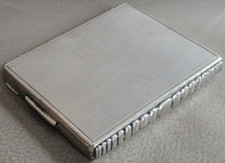 800er Silber ART DECO Zigarettenetui, Österreich um 1930