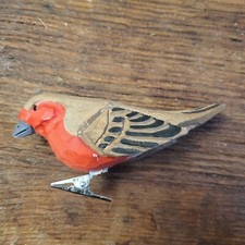 Rotkehlchen Vogel Figur Holz