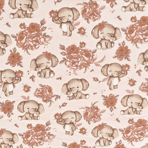 Jersey kinderstoff elefant - jersey,