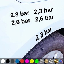 Air pressure sticker tire air