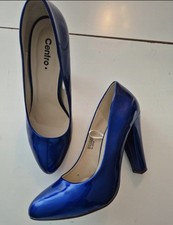 Lack Pumps Royalblau Größe