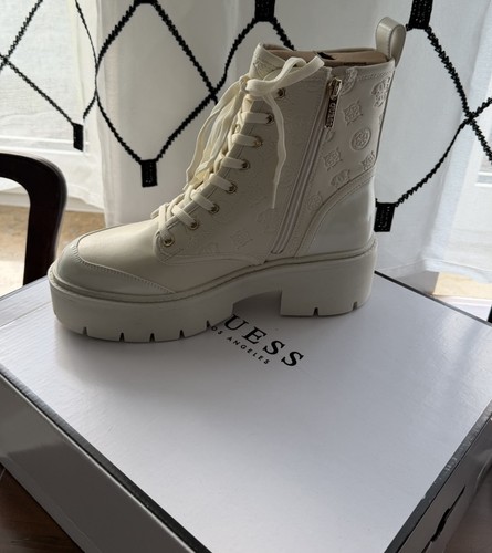 Guess stiefeletten ecru mit - guess, in