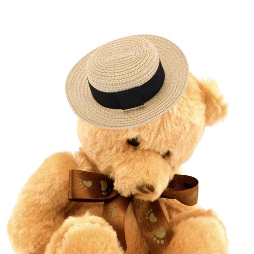 Handgewebte strohhutpuppe - handgewebte,