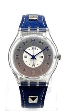 SWATCH Unisex Uhr, Quarz, Lederband, neue Batterie, guter gepflegter Zustand