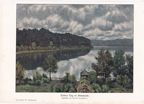 Grünheide peetzsee kunstdruck - grünheide,
