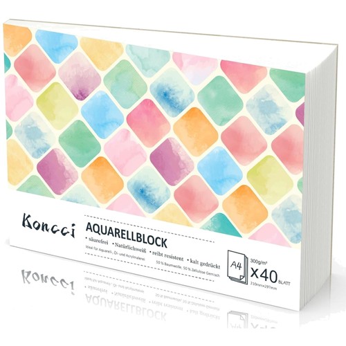 Aquarellpapier 40 blatt - a4,,