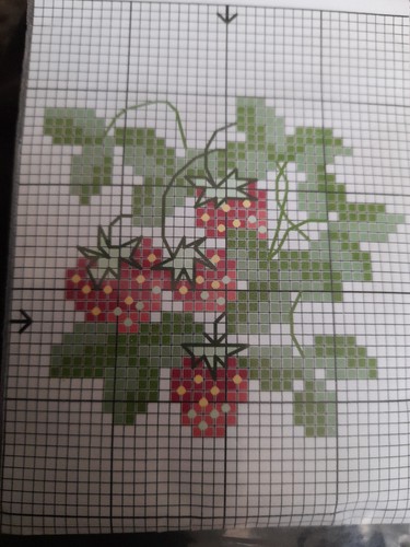 Lke erdbeeren stickpackung - erdbeeren,