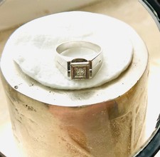 Herren Ring Brillant Solitär