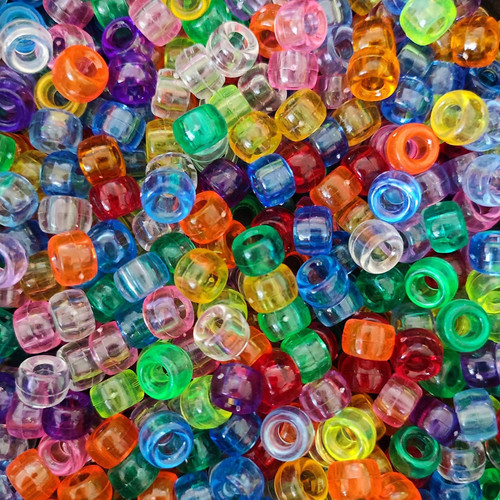 500 stück pony beads - pony, 6x9mm