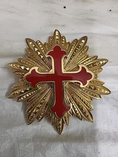 (524) Bruststern Großkreuz  Ritterordens vom Heiligen Grab zu Jerusalem an Nadel