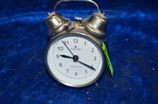 Alter Retro Doppelglocken Wecker Chrom Metallgehäuse 2w14