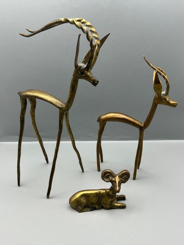 Antike messing figuren set - messing,