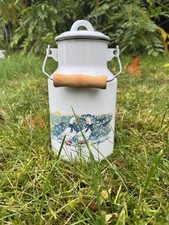 Alte Milchkanne Emailliert ca.1960 1970 2 Liter Deko Garten Haus