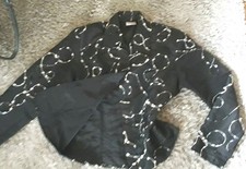 w.neu!*LA VERITE* SEIDENTAFT Blusenjacke Gr. M maße/text 