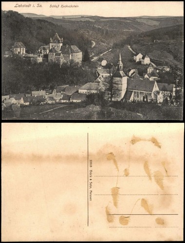 Ansichtskarte liebstadt - ansichtskarte,