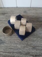 6 x ältere Serviettenringe, versilbert, gemustert (21/131)