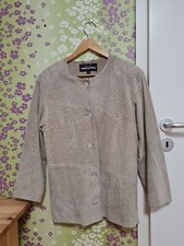 Lederjacke Blazer Giorgio Mobiani Leder Beige Gr.36