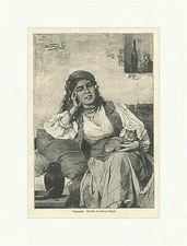 Zigeunerin Vastagh Ketten Koptuch Trachten Kleider Katzen Krüge  E 2637