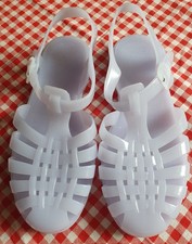 Méduse Sandalen Plastik Wasserschuhe Retro 80er Gr. 39 Transluzent NEU 