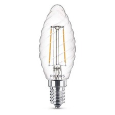 Philips LED Filament Leuchtmittel Kerze 2W = 25W E14 klar gedreht warmweiß 2700K