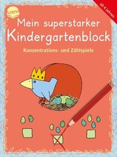 Mein superstarker Kindergartenblock. Konzentrations- und Zählspiele: 80 Rätsel f
