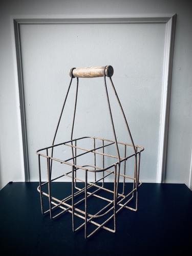 Vintage spind korb metall - vintage,