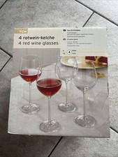 4 Stück TCM Rotwein-Kelche Rotwein Gläser  Weinglas gebraucht