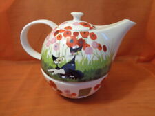 Teekanne mit Stövchen  Innamorati tra i Papaveri  Wachtmeister  von Goebel 