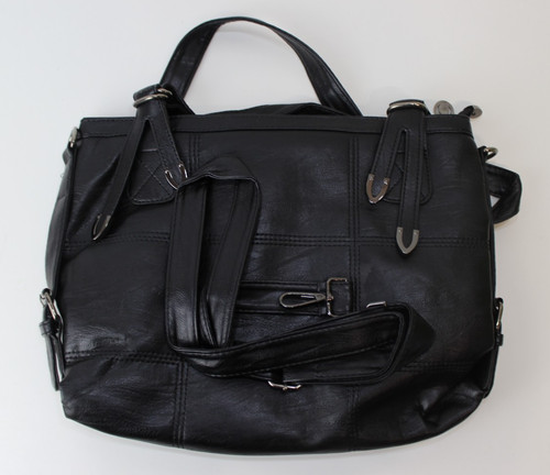 Handtasche kunstleder schwarz - kunstleder,