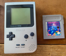 Nintendo*Game Boy Pocket*Handheld Spielkonsole*silber*OVP*Case* mit TETRIS Spiel