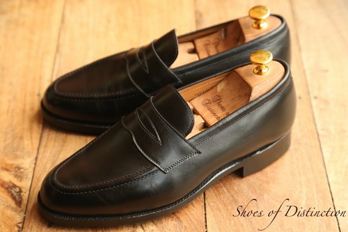 Tricker schwarz leder penny - tricker's,