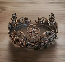 Partylite Zinn bunte Schmuck Strass Kerzenhalter Ornament Ständer