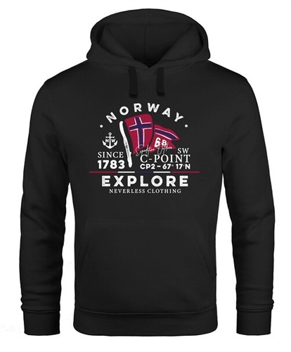 Hoodie herren norway explore - norway,