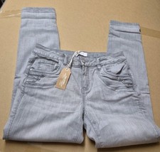 DINE 'N' DANCE Jeanshose Salsa 5-Pocket-Style Strassdekoration Kurzgröße 19