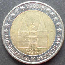 2 Euro Deutschland 2006, Schleswig-Holstein F, zirkuliert :